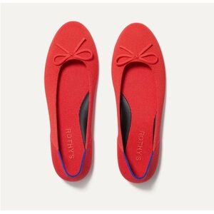 Brand New Rothy's Women's Glamour Red Ballet Flat